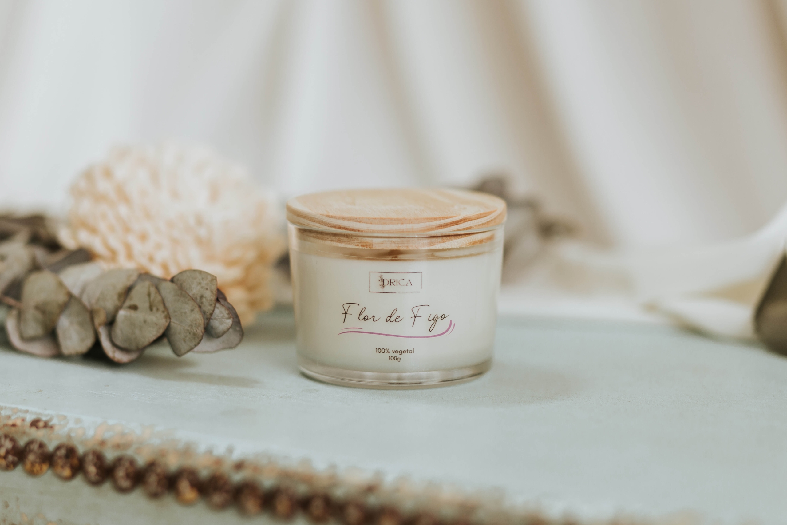Vela Vegetal Flor de Figo -100g