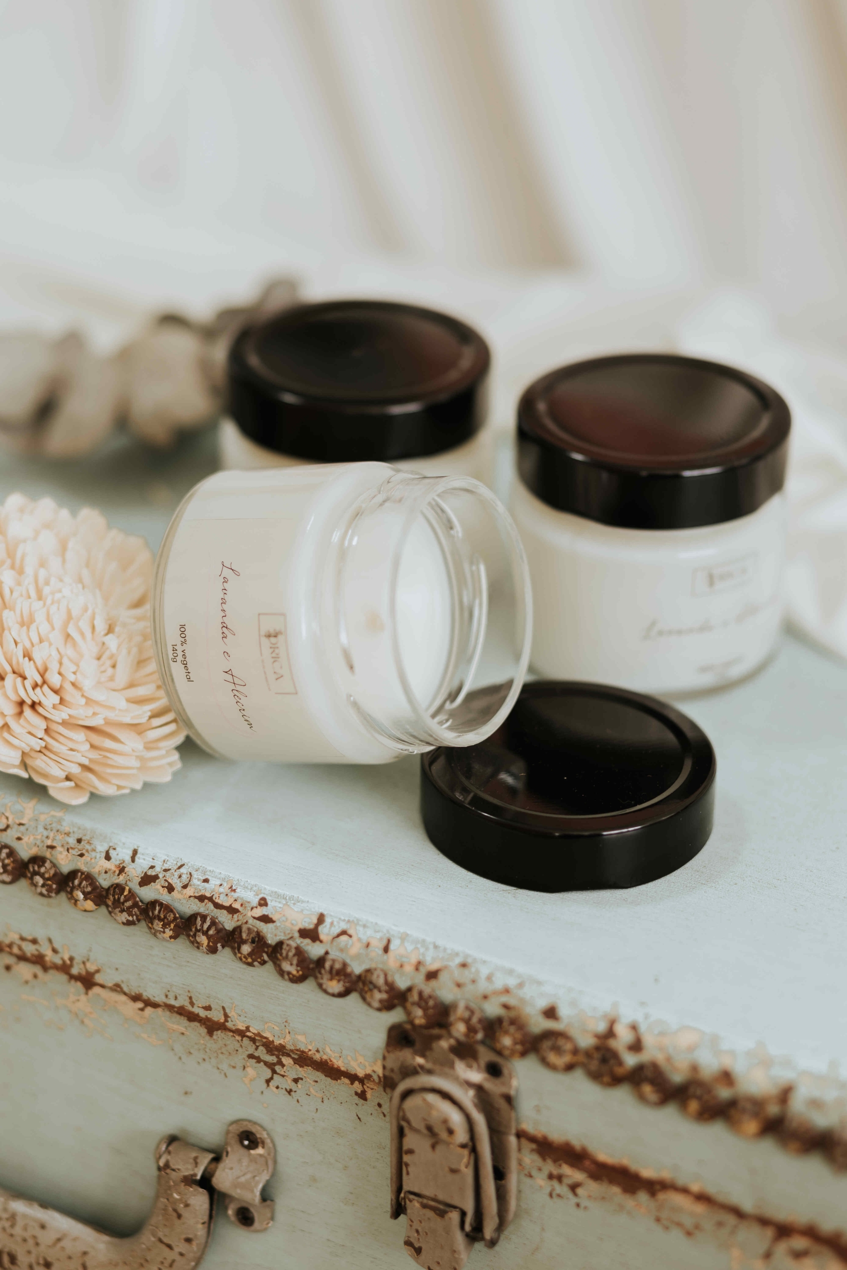 Vela Vegetal Lavanda e Alecrim - 140g